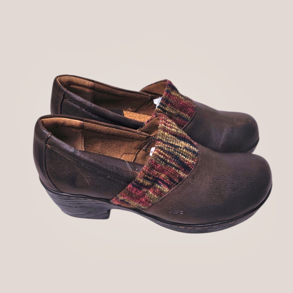 b.o.c Born Concept Leather Clogs Sz 9